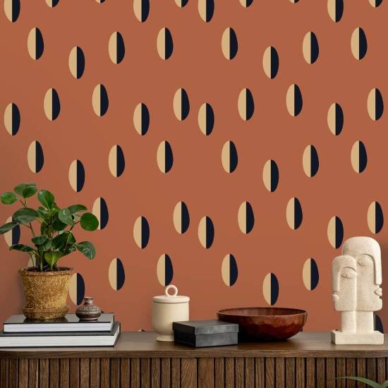 Split Red Clay Wallpaper