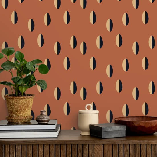 Split Red Clay Wallpaper