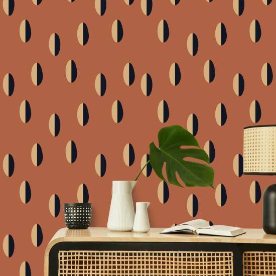 Split Red Clay Wallpaper