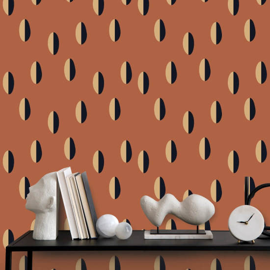 Split Red Clay Wallpaper