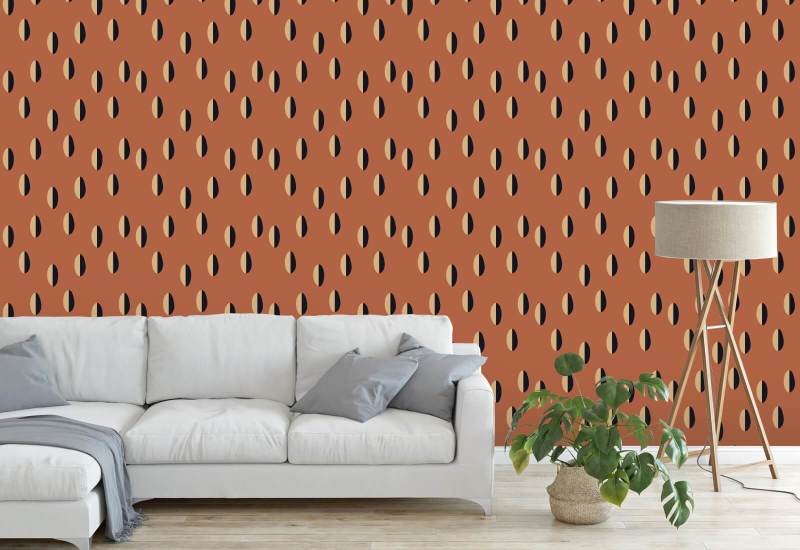 Split Red Clay Wallpaper