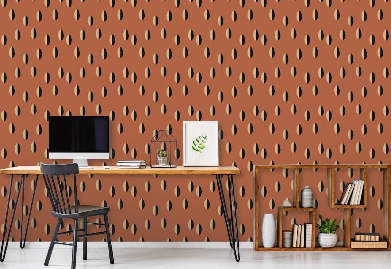 Split Papier peint Red Clay