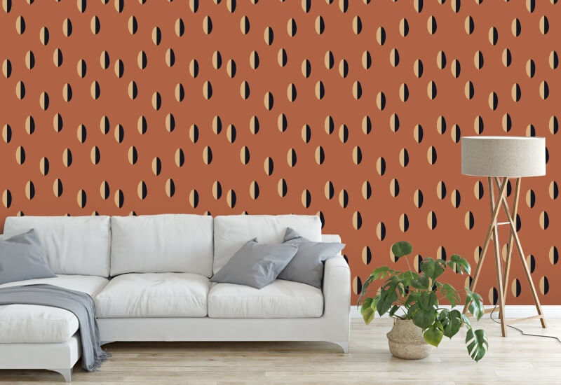 Split Red Clay Wallpaper
