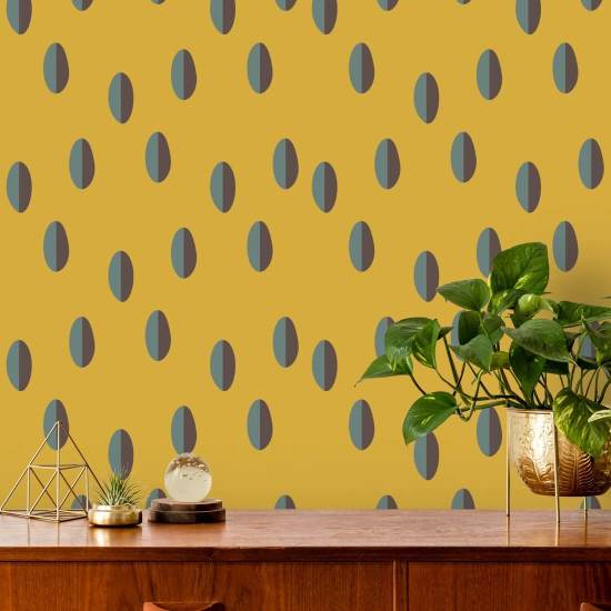 Splitsen Saffraanbehang