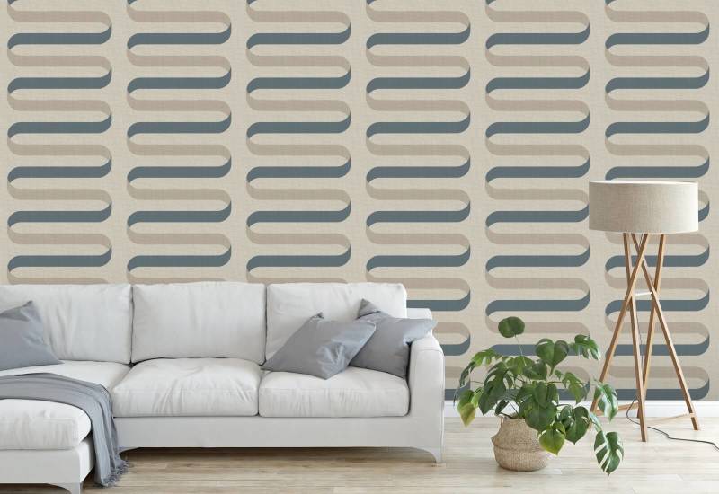 Ruban pliable Papier peint Cotton Slate