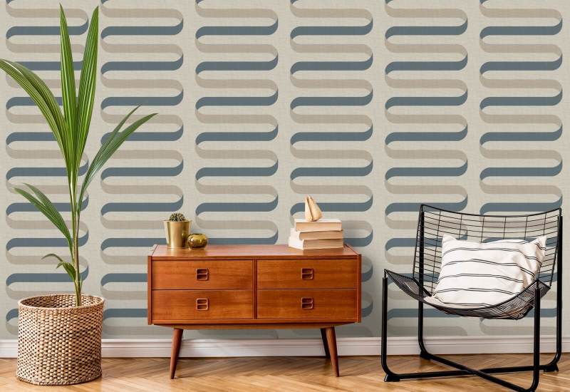 Ruban pliable Papier peint Cotton Slate