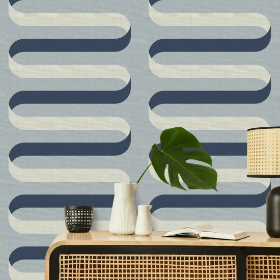 Ruban pliable Papier peint Laqué Blues