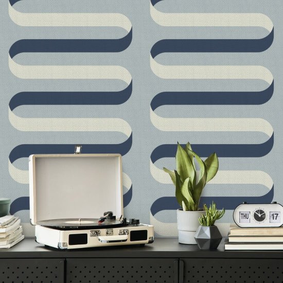 Ruban pliable Papier peint Laqué Blues