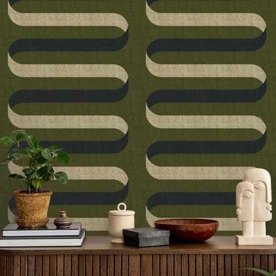 Ruban pliable Papier peint Olive