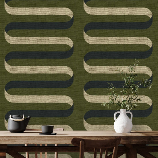 Ruban pliable Papier peint Olive