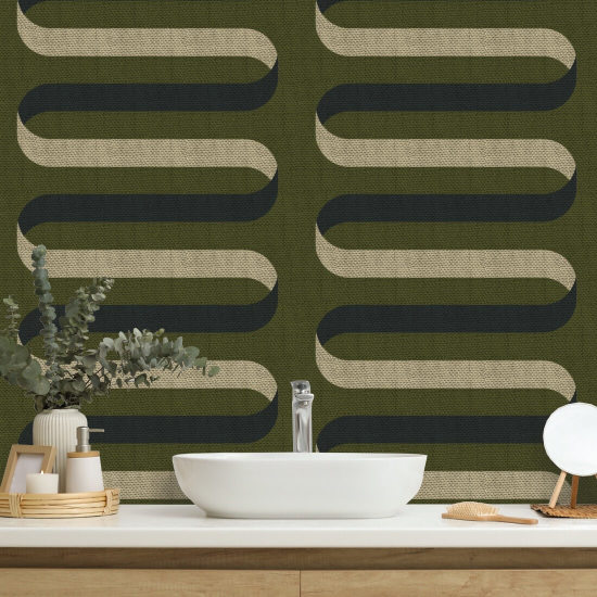 Ruban pliable Papier peint Olive