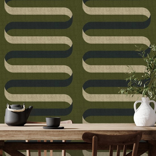 Faltbares Band Olivgrüne Tapete