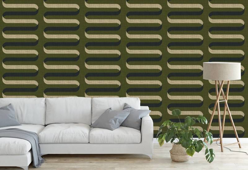 Ruban pliable Papier peint Olive