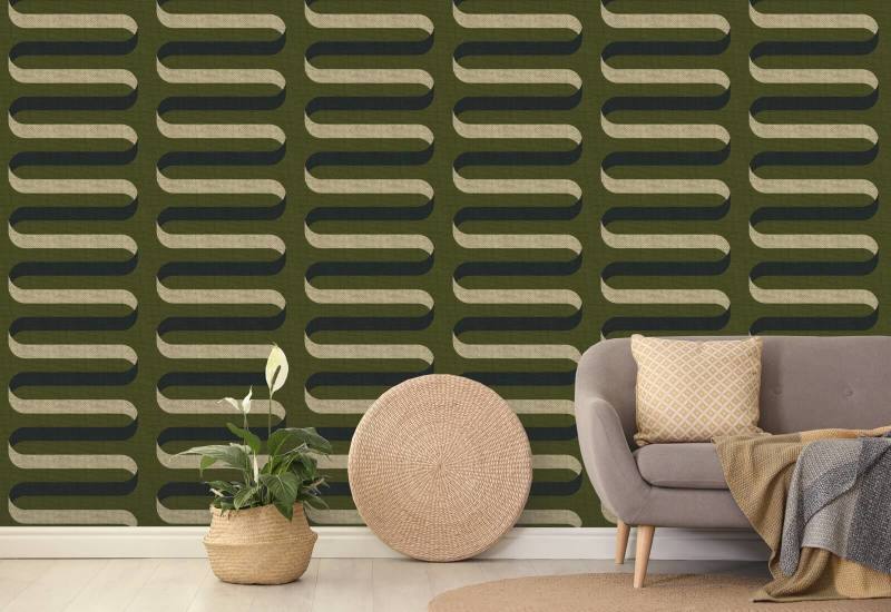 Ruban pliable Papier peint Olive