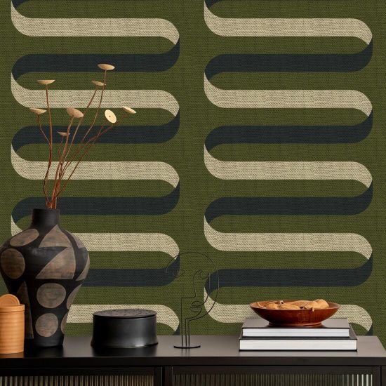 Ruban pliable Papier peint Olive