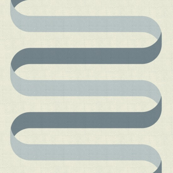 Folding Ribbon Off White Blue Wallpaper