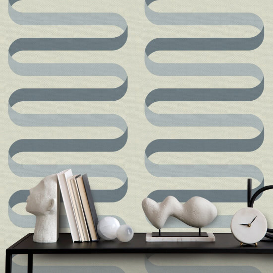 Sammenleggbart bånd Off White Blue Bakgrunn