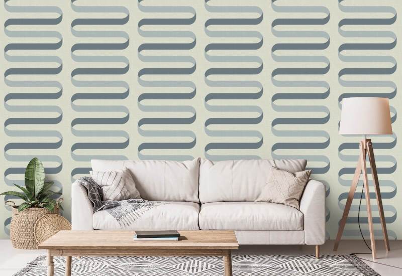 Fällband Off White Blue Bakgrund