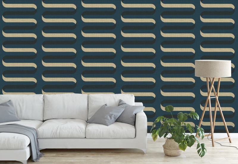 Sammenleggbart bånd Påfuglblå Bakgrunn