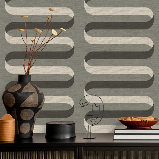 Ruban pliable Papier peint Smoky Umber