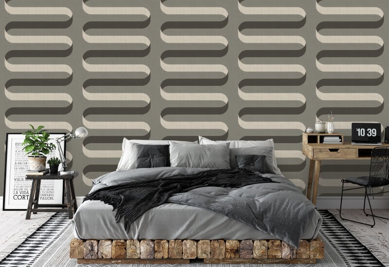 Ruban pliable Papier peint Smoky Umber