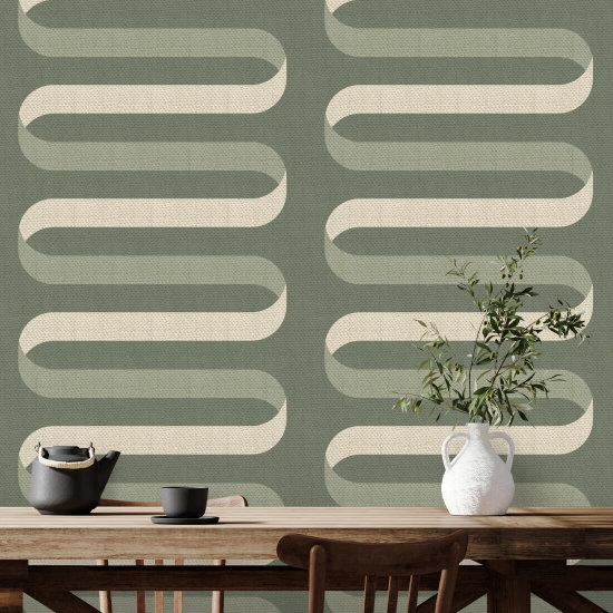 Fällband Thyme Grön Bakgrund