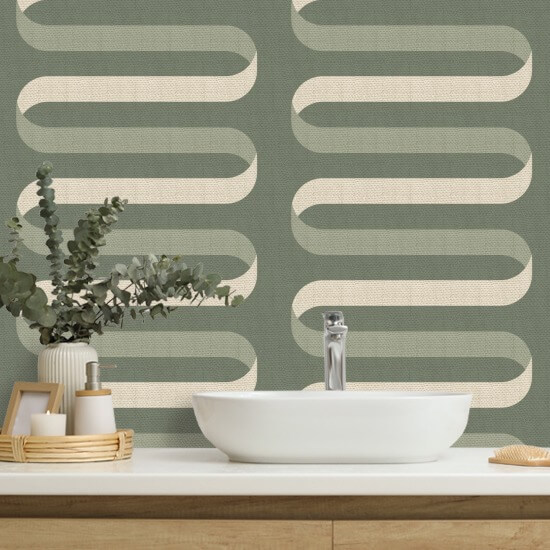 Taitettava nauha Timjami Vihreä Taustakuva