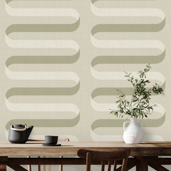 Folding Ribbon Tusk Wallpaper