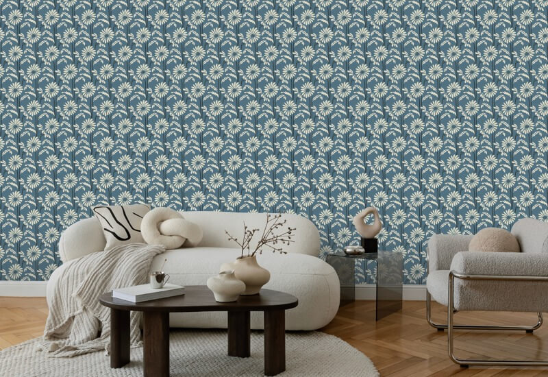 Metsäkukinta Liuskekivi sininen kukka taustakuva