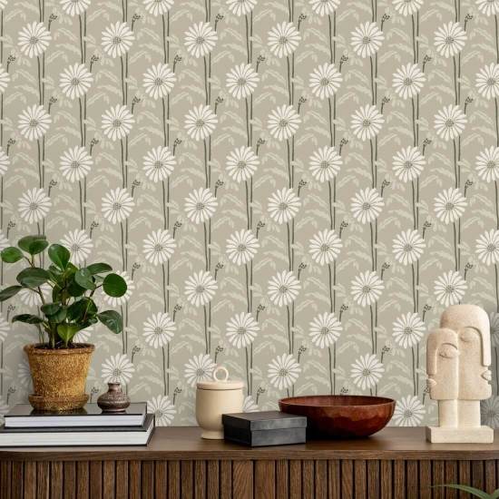 Floración del bosque Papel pintado Bone Floral