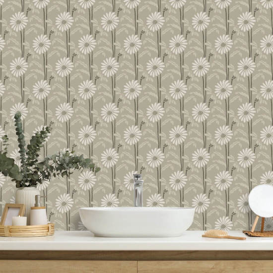 Woodland Bloom Papier peint Bone Floral