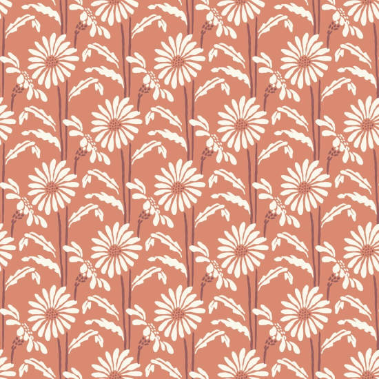 Woodland Bloom Papier peint floral Pink Peppercorn