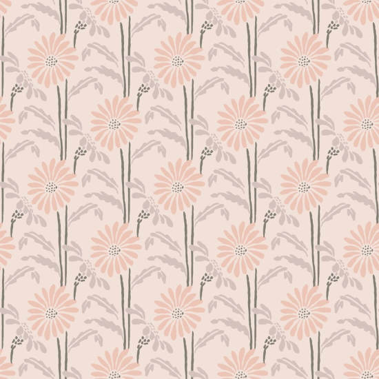 Woodland Bloom Rosa aprikos blomsterbakgrunn