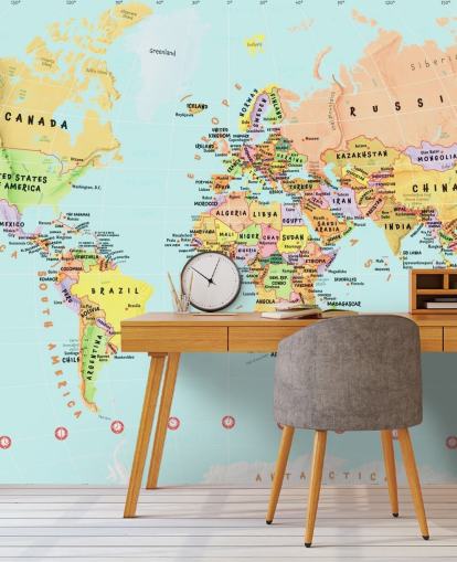 World Map of Countries Wallpaper World Map of Countries Wallpaper