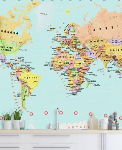 Fondo de pantalla del mapa mundial de países Fondo de pantalla del mapa mundial de países