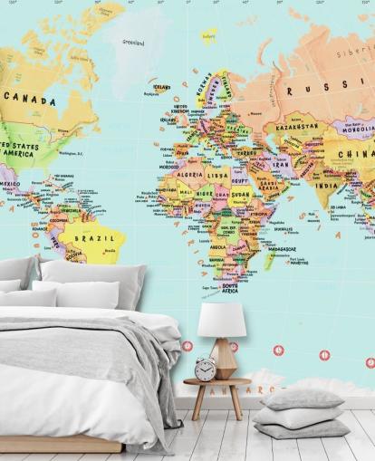 Fondo de pantalla del mapa mundial de países