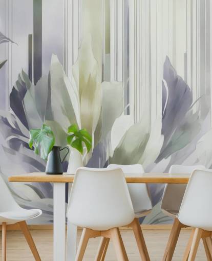 grey and green abstract floral mural called Poetry of Motion Slate and Sage by Marina Stupakova grey and green abstract floral mural called Poetry of Motion Slate and Sage by Marina Stupakova