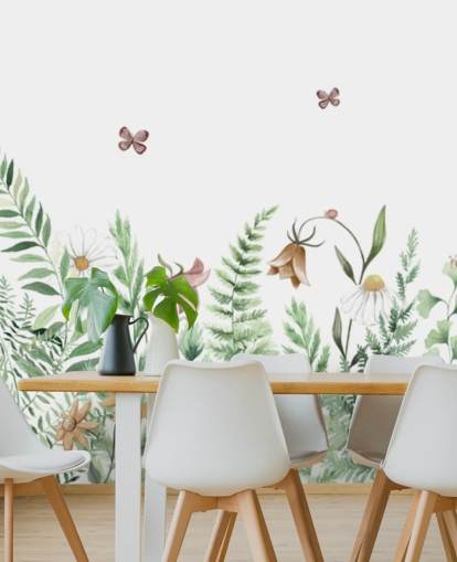 mural de hadas personalizado para niños llamado Fairy Garden Panorama de Kikki Belle para dormitorios infantiles y salas de juegos mural de hadas personalizado para niños llamado Fairy Garden Panorama de Kikki Belle para dormitorios infantiles y salas de juegos