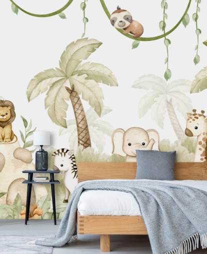 murale per cameretta personalizzabile chiamato Savannah Joy Panorama di Oliver Robins murale per cameretta personalizzabile chiamato Savannah Joy Panorama di Oliver Robins