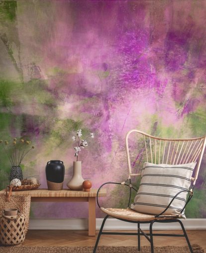 green and purple customisable abstract mural called Moss Green in Purple Light by Annette Schmucker green and purple customisable abstract mural called Moss Green in Purple Light by Annette Schmucker