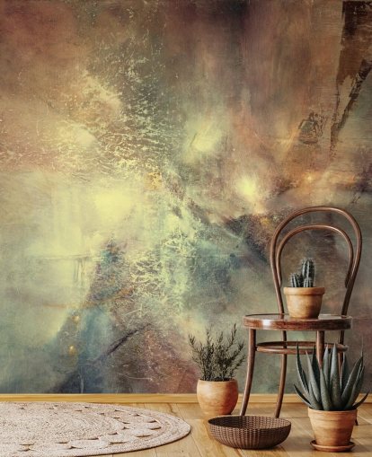 naturlig abstrakt väggmålning som heter Where Earth Holds the Light av Annette Schmucker för sovrum, vardagsrum och mer naturlig abstrakt väggmålning som heter Where Earth Holds the Light av Annette Schmucker för sovrum, vardagsrum och mer