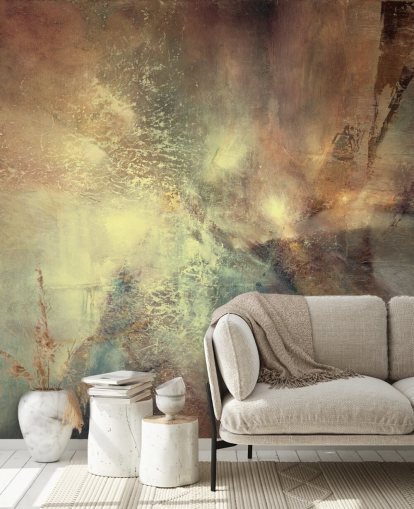 Annette Schmuckerin luonnollinen abstrakti seinämaalaus nimeltä Where Earth Holds the Light makuuhuoneisiin, olohuoneisiin ja muihin Annette Schmuckerin luonnollinen abstrakti seinämaalaus nimeltä Where Earth Holds the Light makuuhuoneisiin, olohuoneisiin ja muihin