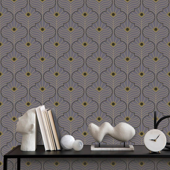 Pavão marroquino Papel de parede Dusk Lavender