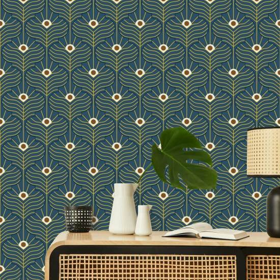 Marokkanischer Pfau Marinetapete