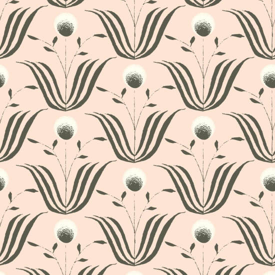 Lentebloei Blush ivoor bloemenbehang