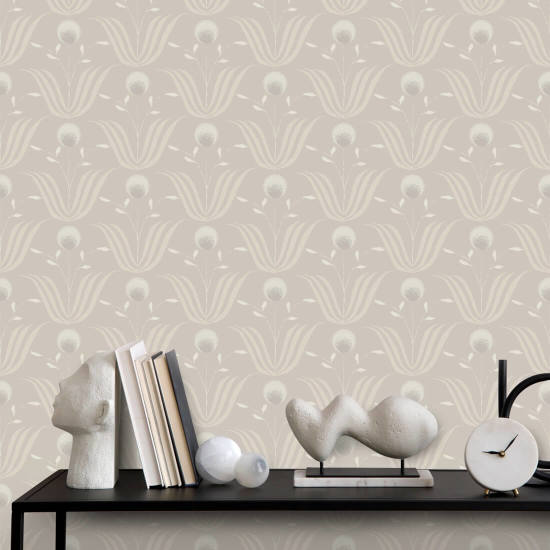 Spring Bloom Ivory Floral Wallpaper