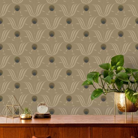 Floraison printanière Papier peint Sepia Tone