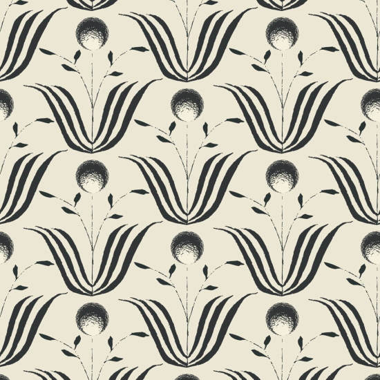 Floraison printanière Papier peint floral Shell White