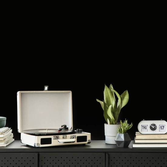 flor Papel de parede Stamp Black