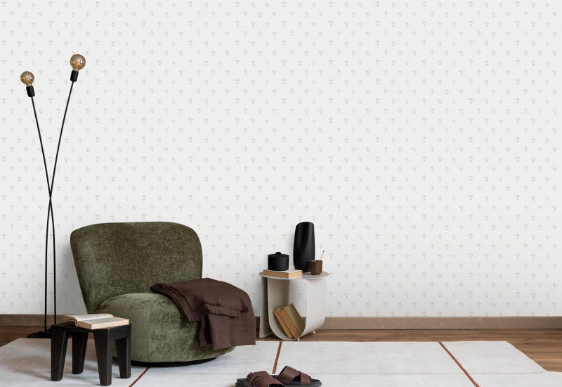 Fleur Dusty Peach Wallpaper